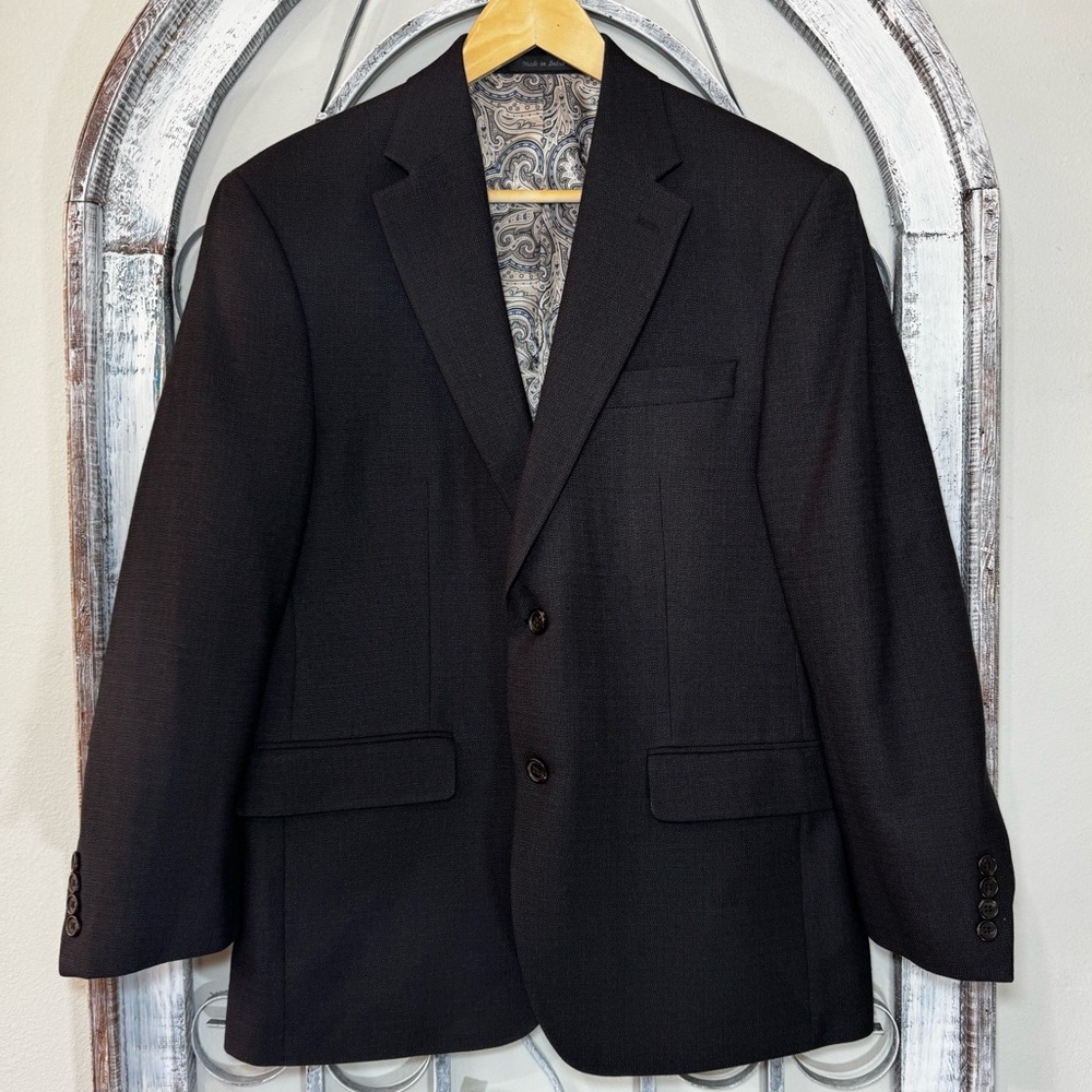Lauren Ralph Lauren Textured Black Grey Men's Blazer #997